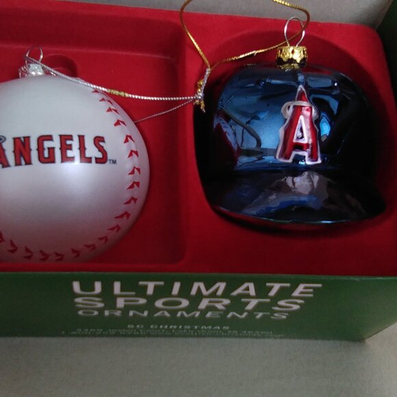 Set of 2 Christmas Baseball Ornaments - Picture 2 of 10